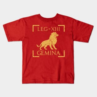 Legio XIII Gemina Lion Emblem Roman Legion Kids T-Shirt